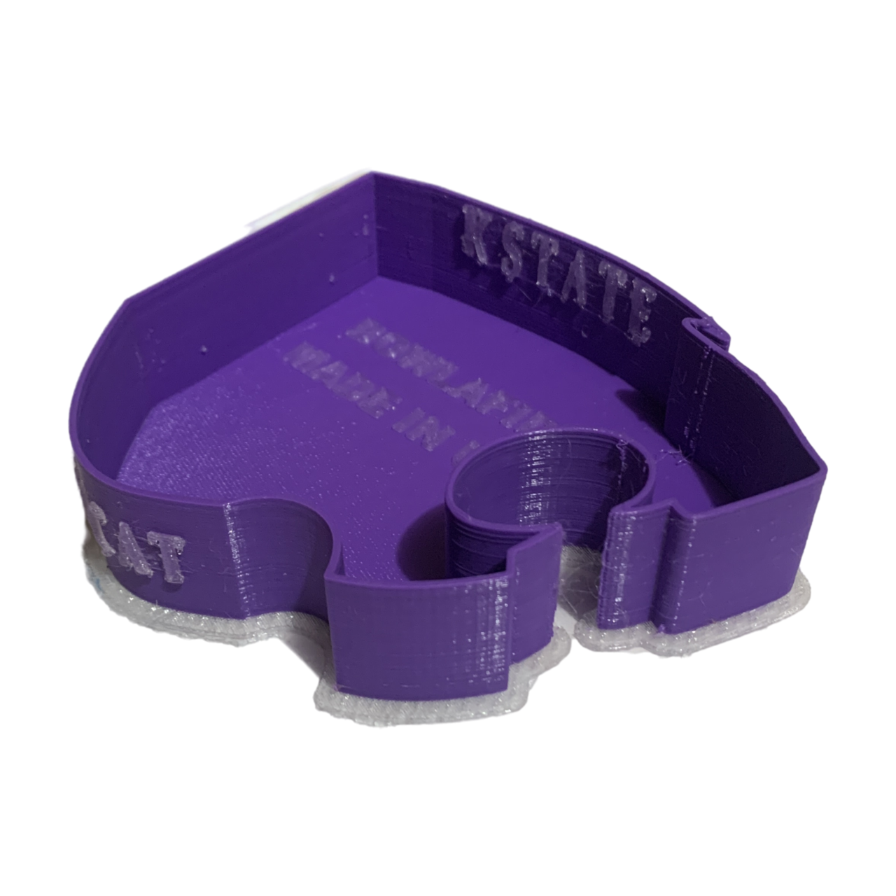 K STATE WILDCAT SHAPED BOWL (GLOW IN THE DARK OPTIONAL)