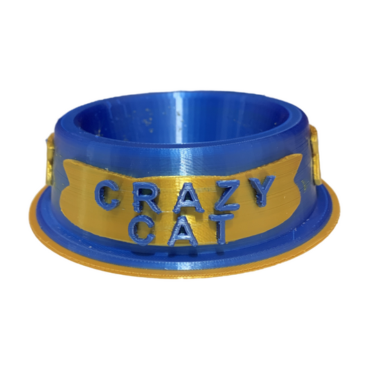 CRAZY CAT FACE BOWL (GLOW IN THE DARK OPTIONAL)